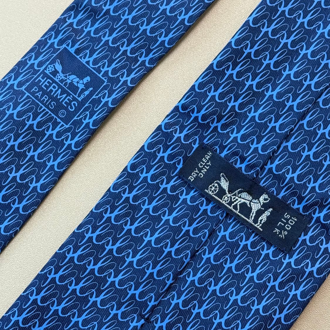 에르메스 Hermes 빈티지 레트로 실크 넥타이 상품이미지3