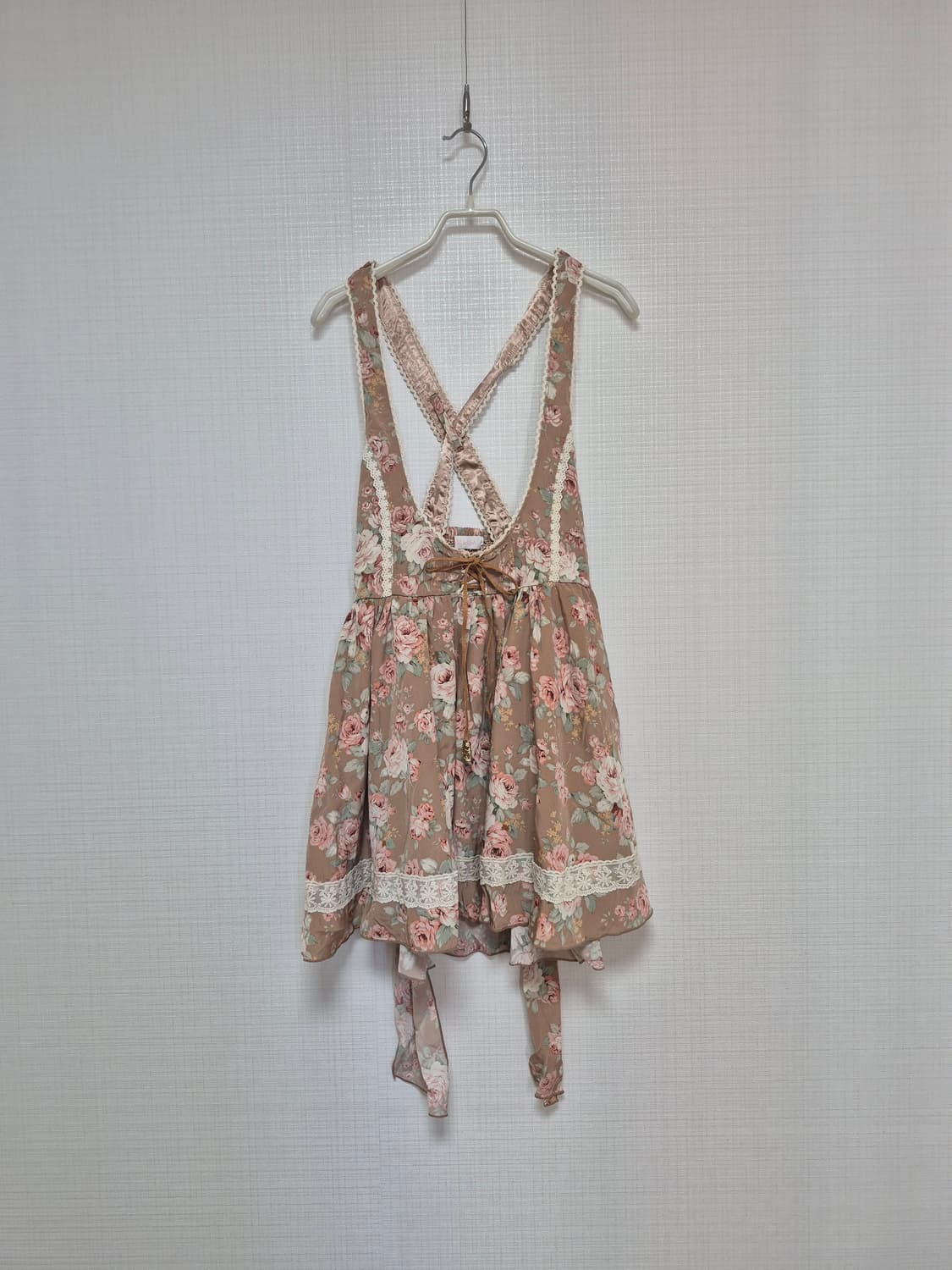 리즈리사 초고전템 러블리 히메갸루 앤틱브라운 플로럴 점퍼스커트 상품이미지1