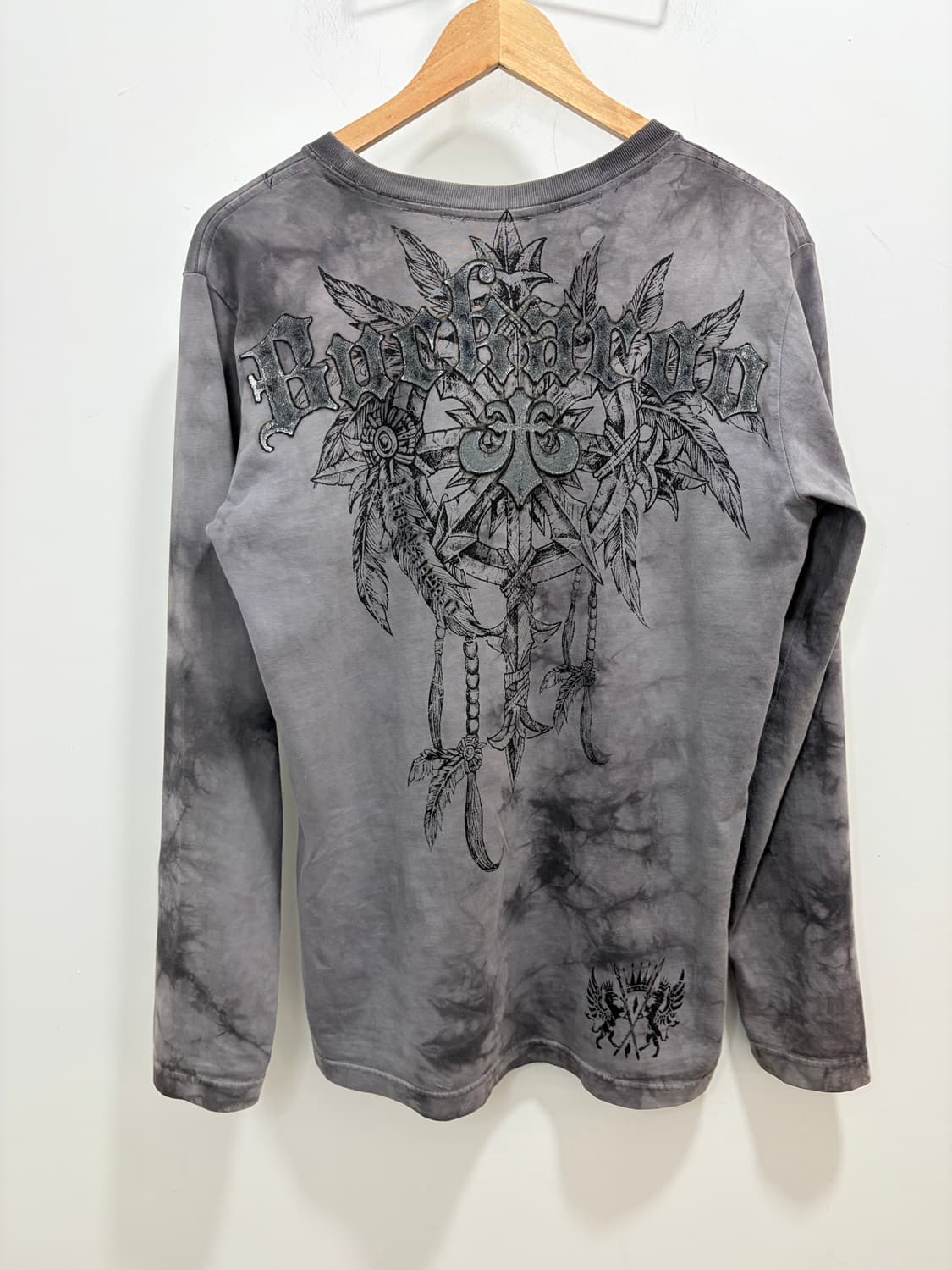 버커루 y2k 프린팅 그레이 긴팔 티셔츠 상품이미지7