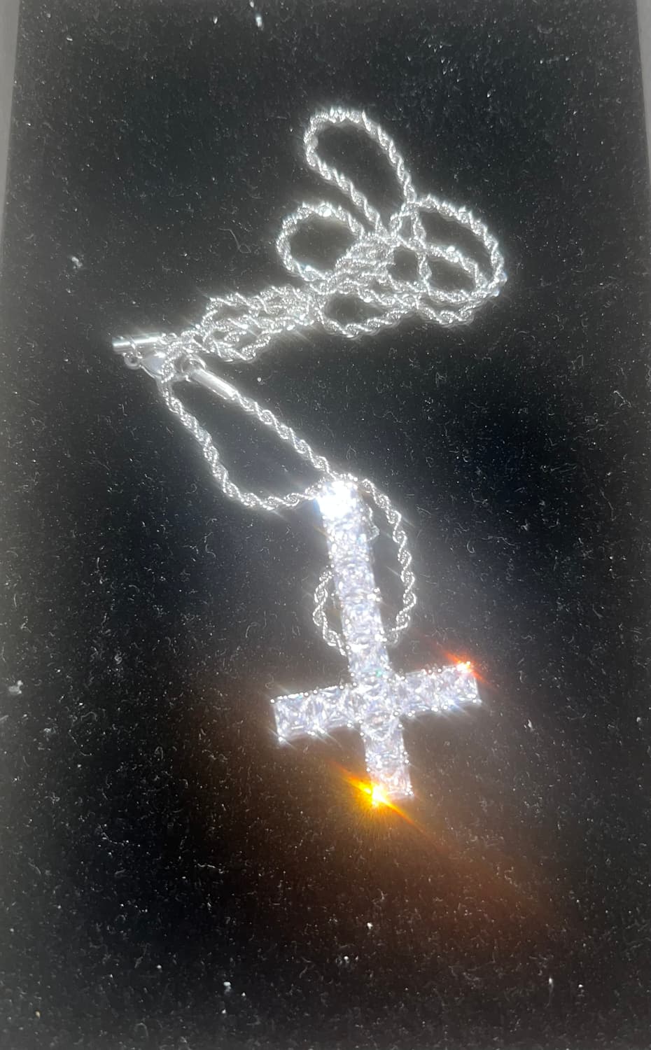Opium 역십자가 ice 목걸이 pendant necklace 상품이미지2
