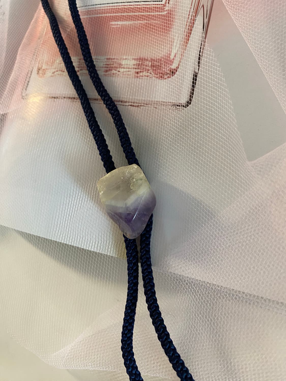 자수정 볼로타이 목걸이 빈티지 상품이미지3