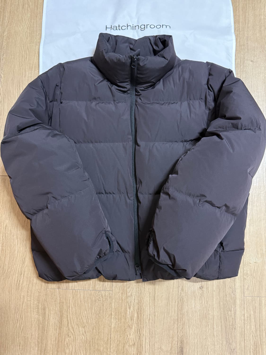 해칭룸  버건디 숏패딩 상품이미지1