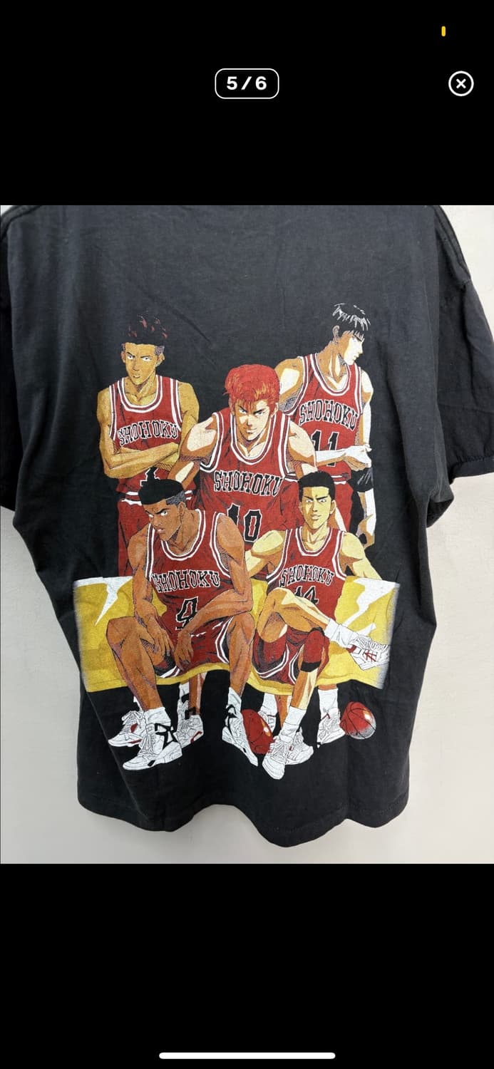 빈티지 슬램덩크 강백호 그래픽 반팔 H2529 상품이미지5