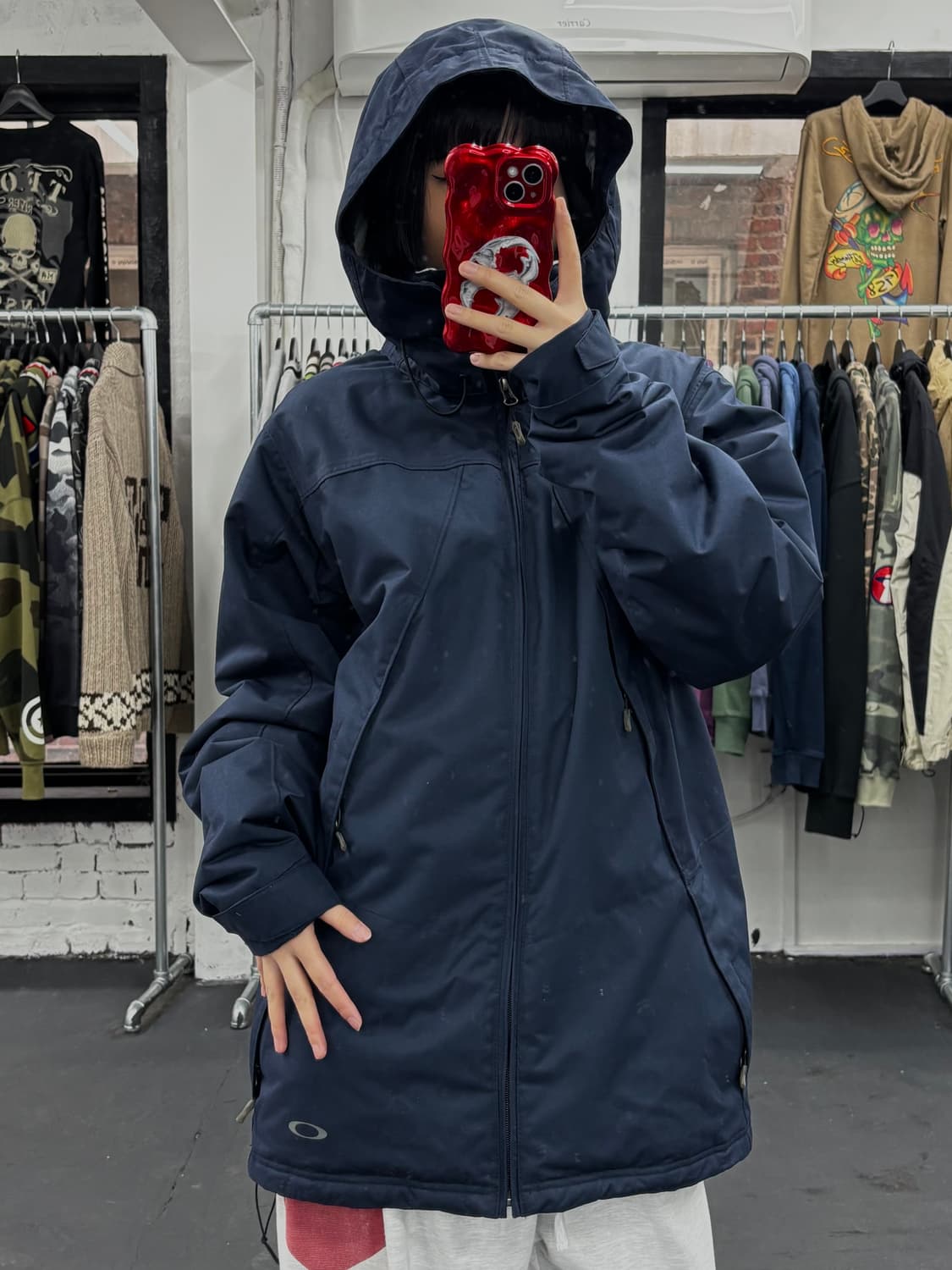 오클리 서클로고 바람막이 상품이미지2