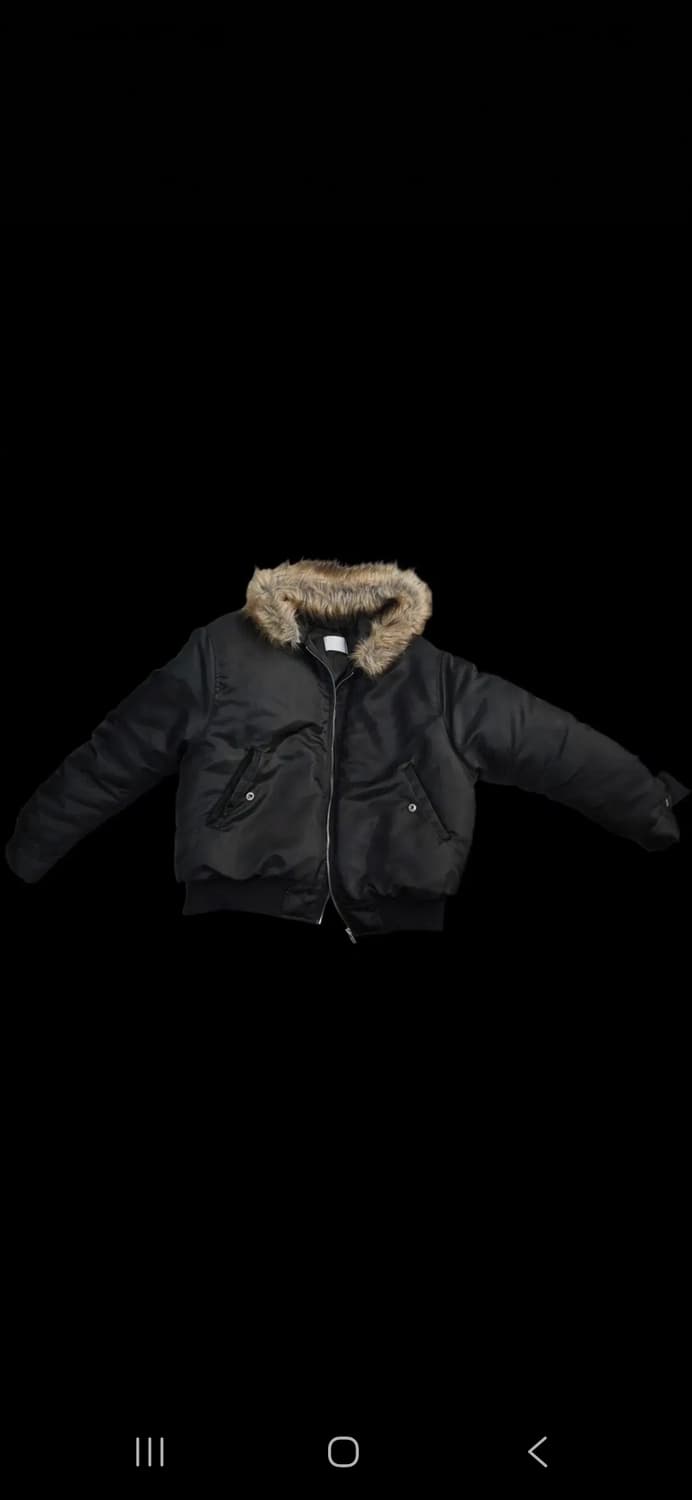 크롭 퍼 ma-1 상품이미지1