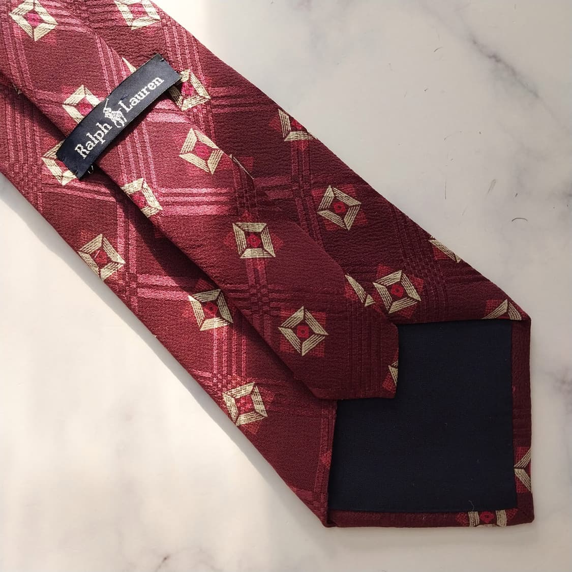 폴로랄프로렌 실크 기하 패턴 넥타이 10.4cm A+등급 K1448
 상품이미지9