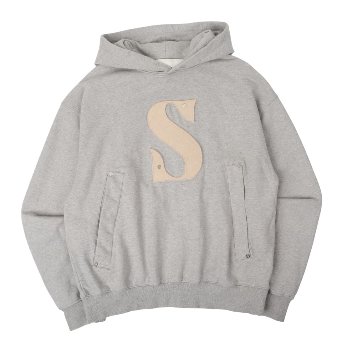 새터 엠브로이드 코튼 후드티 상품이미지1