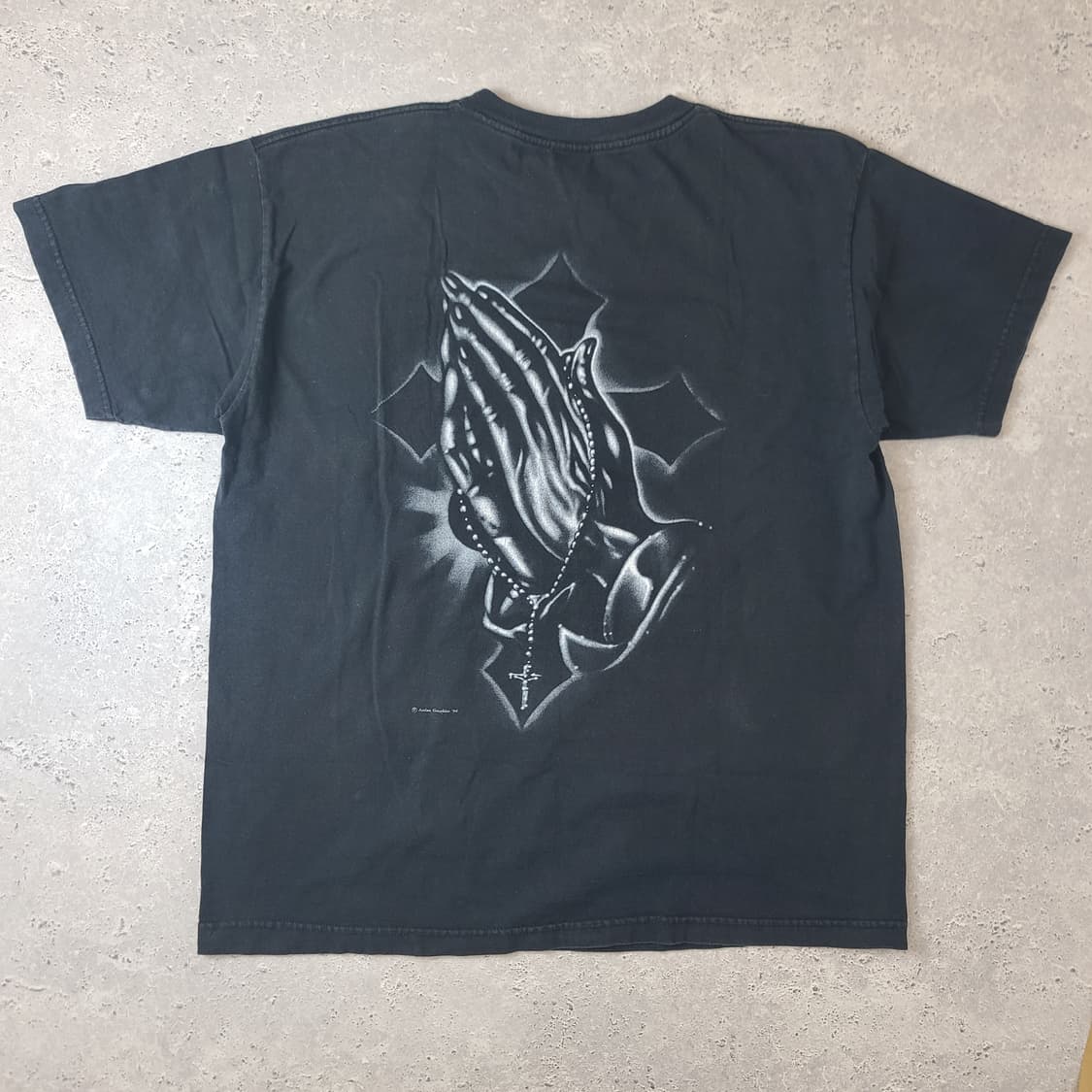 빈티지 Aztlan prayer hands 반팔 상품이미지3