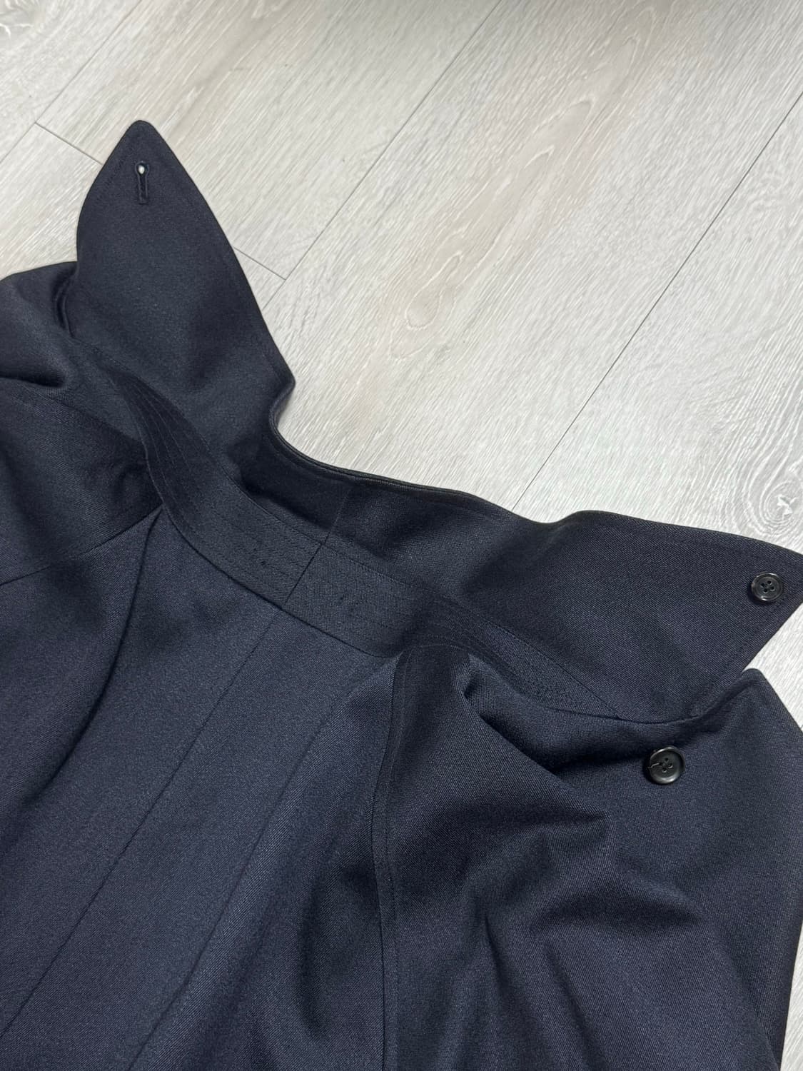 아나토미카 싱글래글런6 코버트울 코트 네이비 48사이즈 상품이미지8