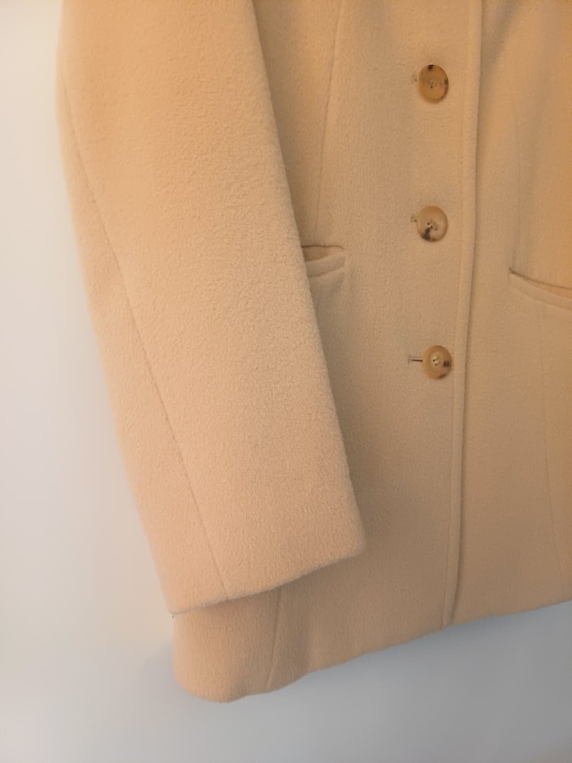 한섬 시스템 여성 베이지 울코트 상품이미지3