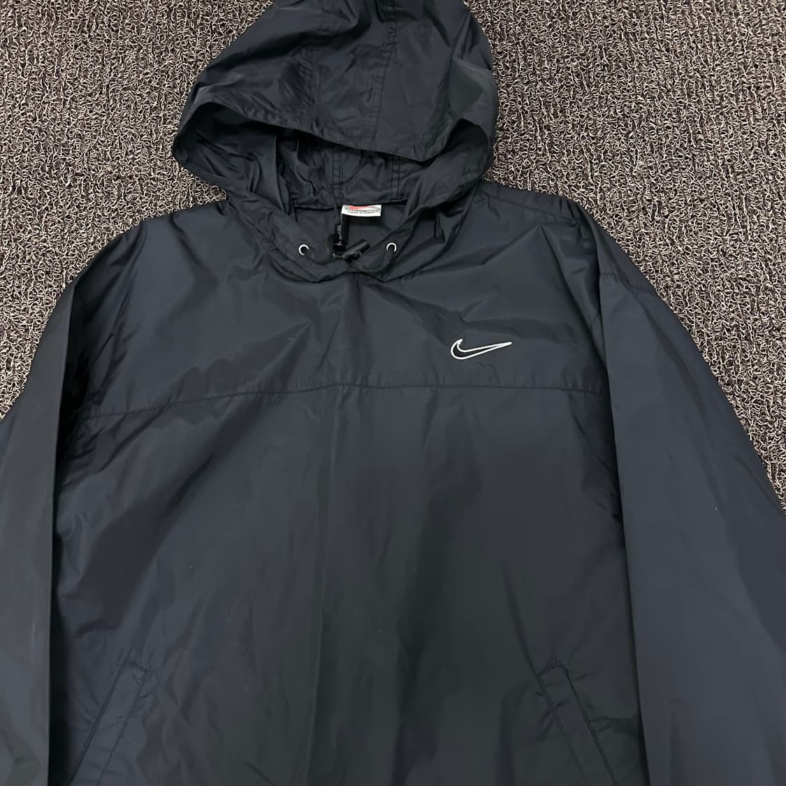 NIKE 나이키 나일론 바람막이 아노락 긴팔 블랙 100(L) 상품이미지2