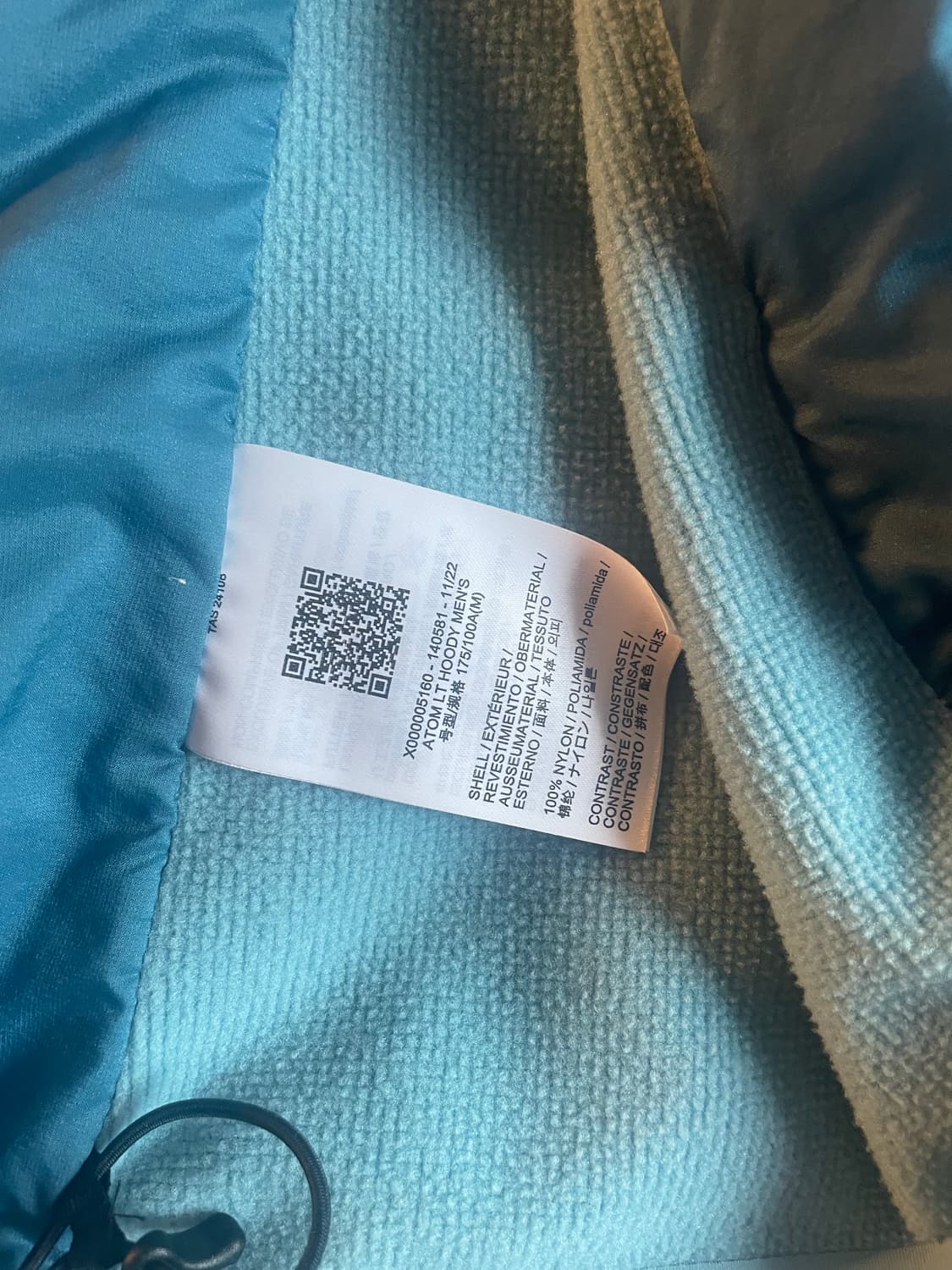 (M) 아크테릭스 아톰 lt 후디 솔레스 판매합니다!  상품이미지4