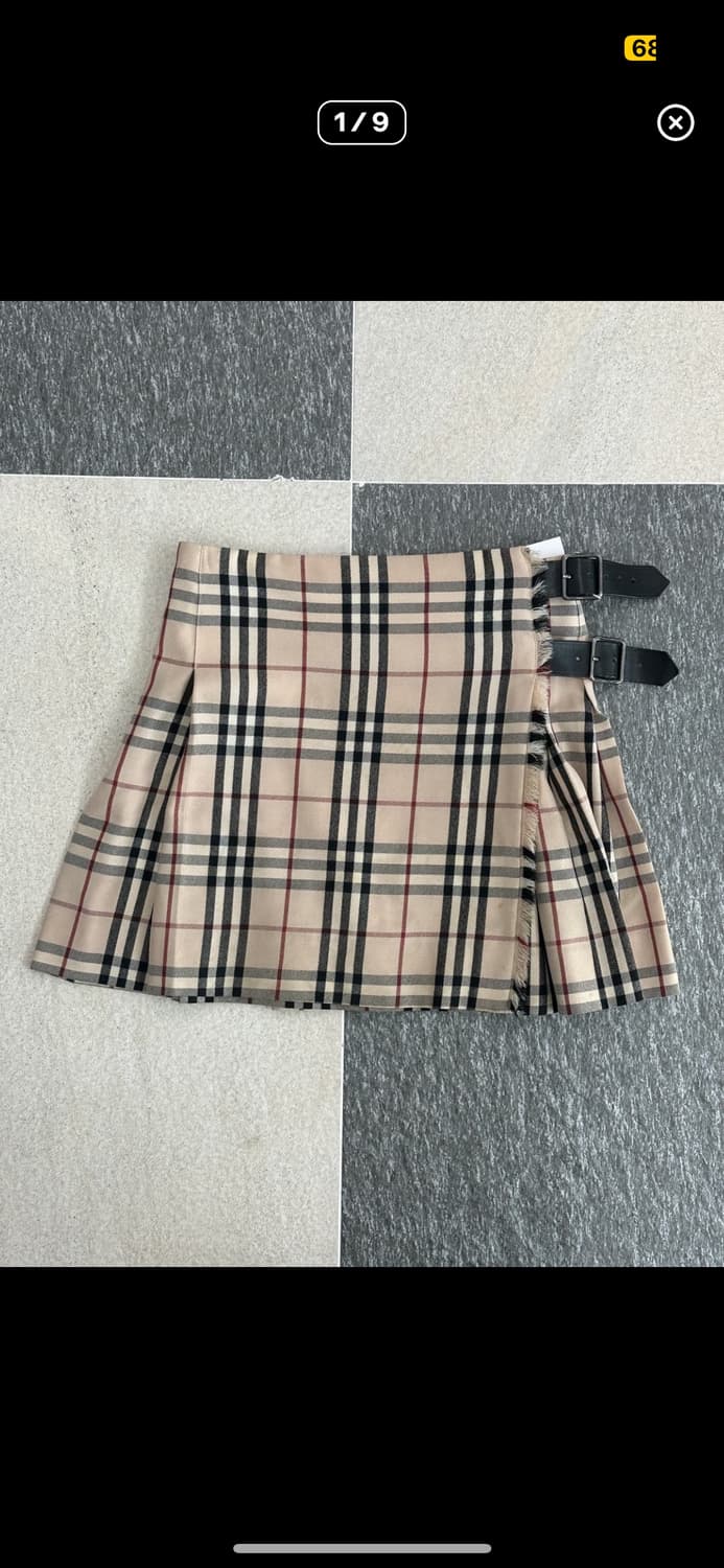 버버리 런던 체크 버클 미니스커트 랩스커트 상품이미지1