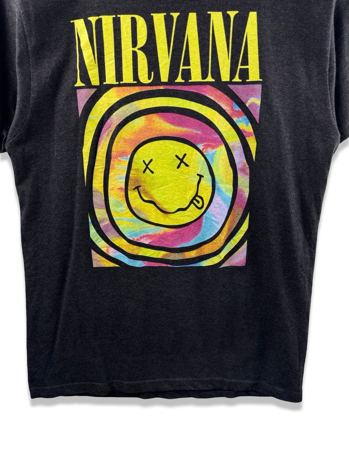 너바나 오피셜 스마일 그래픽 밴드티셔츠 2099 상품이미지4