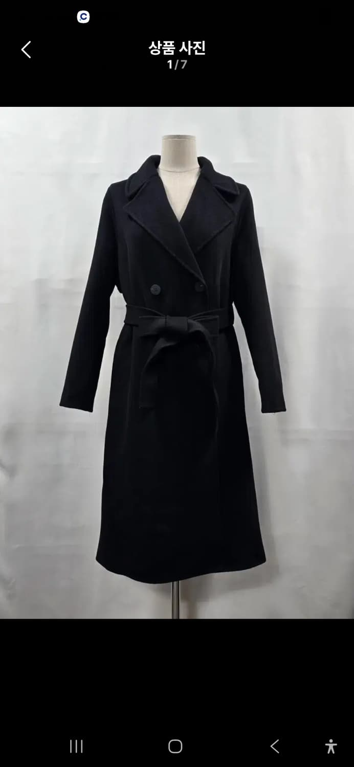 0760[쏘울] 모71% 핸드메이드 울 롱 코트 55 상품이미지1