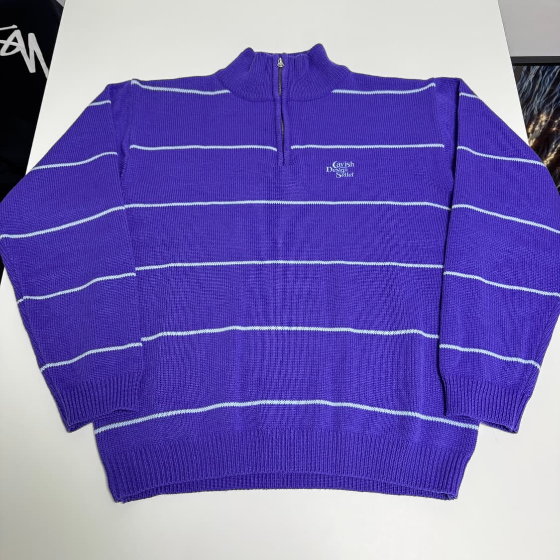 카비시(CAVISH) 반집업 니트 스웨터 M 상품이미지1