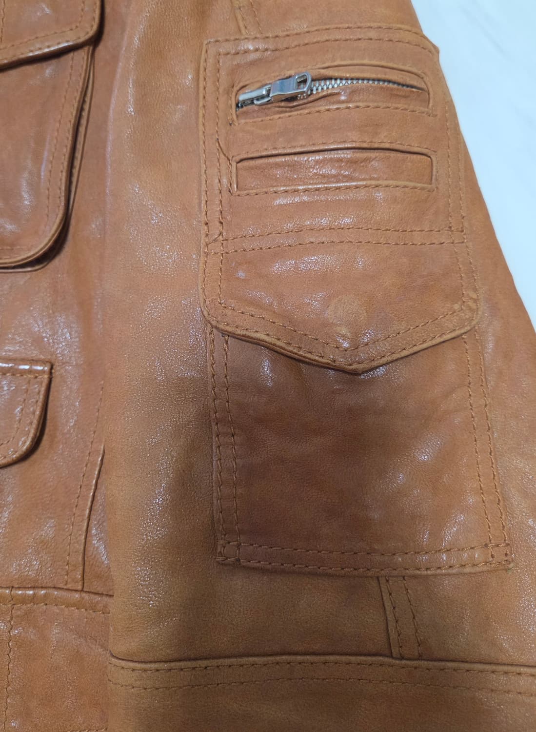 티아이포맨 카멜 양가죽 자켓 상품이미지9