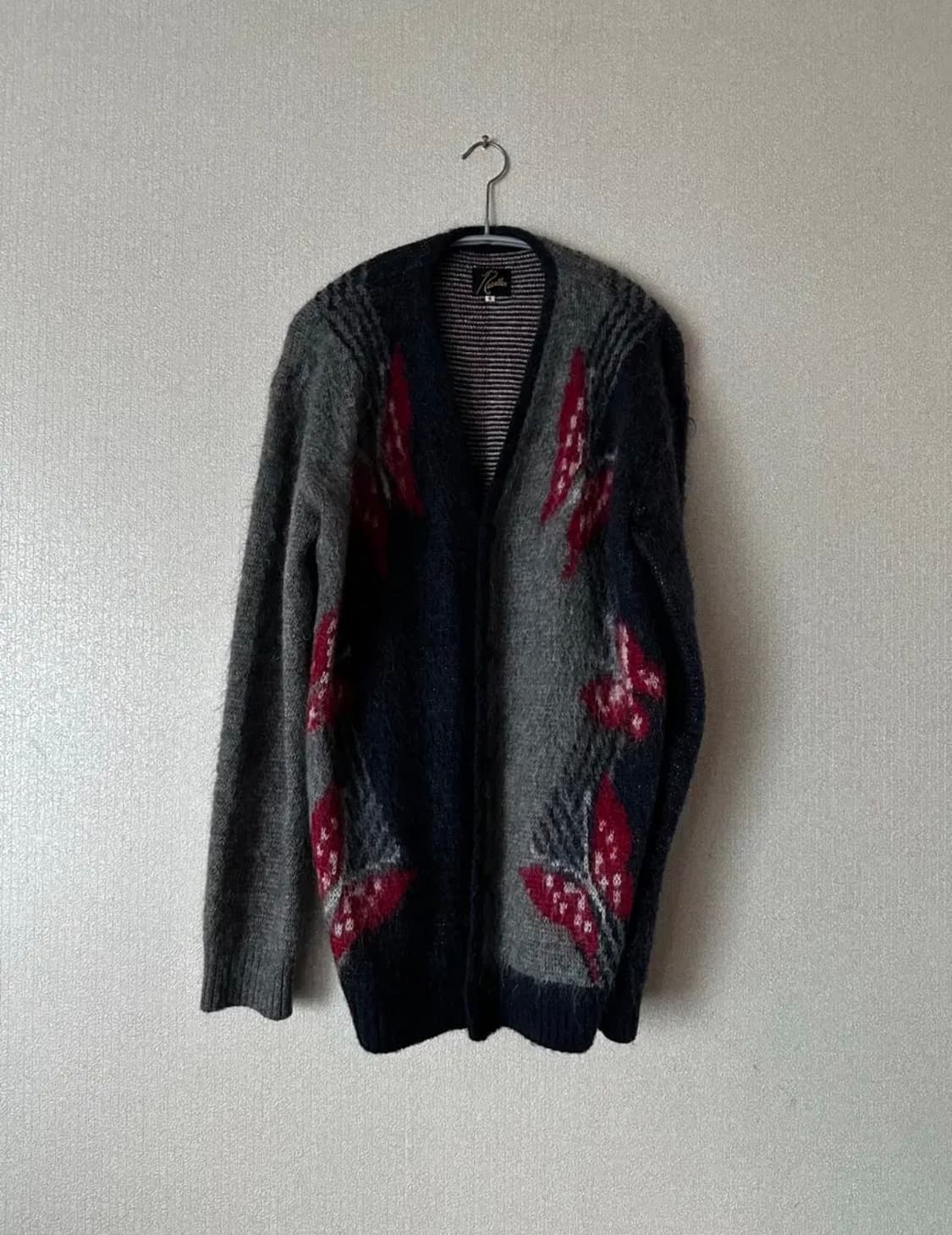 S) 니들스 모헤어 빠삐용 가디건 그레이 상품이미지3