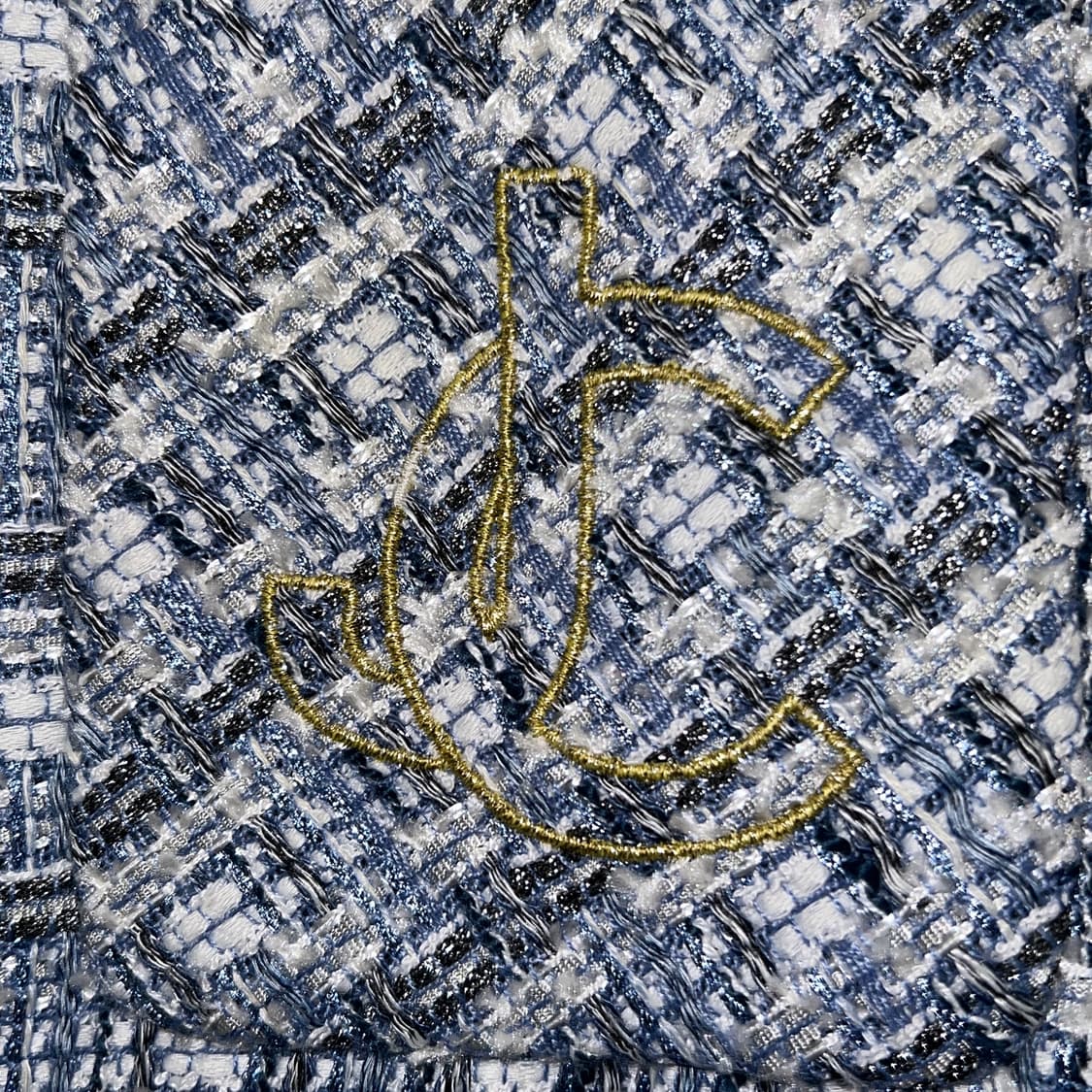 쥬시꾸뛰르 트위드 자켓 66 M 블루 상품이미지6