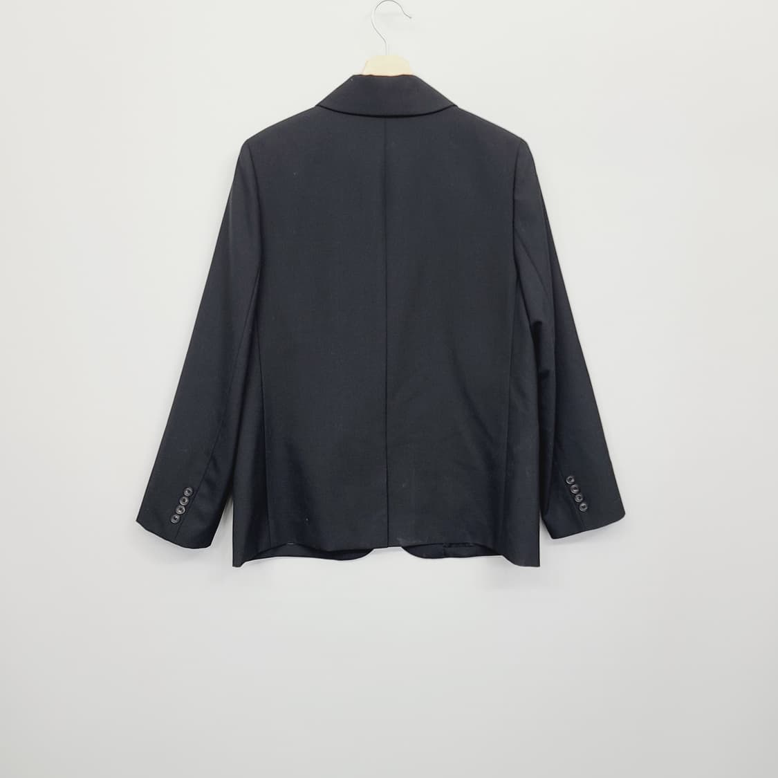 빈폴 레이디스 24년형 울 혼방 기본핏 블랙 재킷 L사이즈 상품이미지5