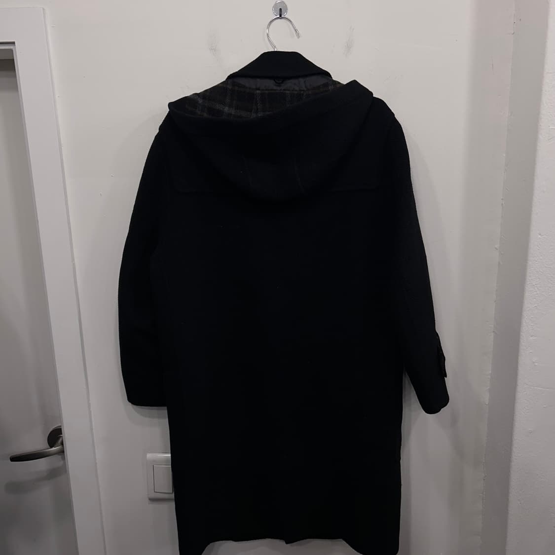 마에스트로 울 해링본 후디드 카라 더플코트 상품이미지5