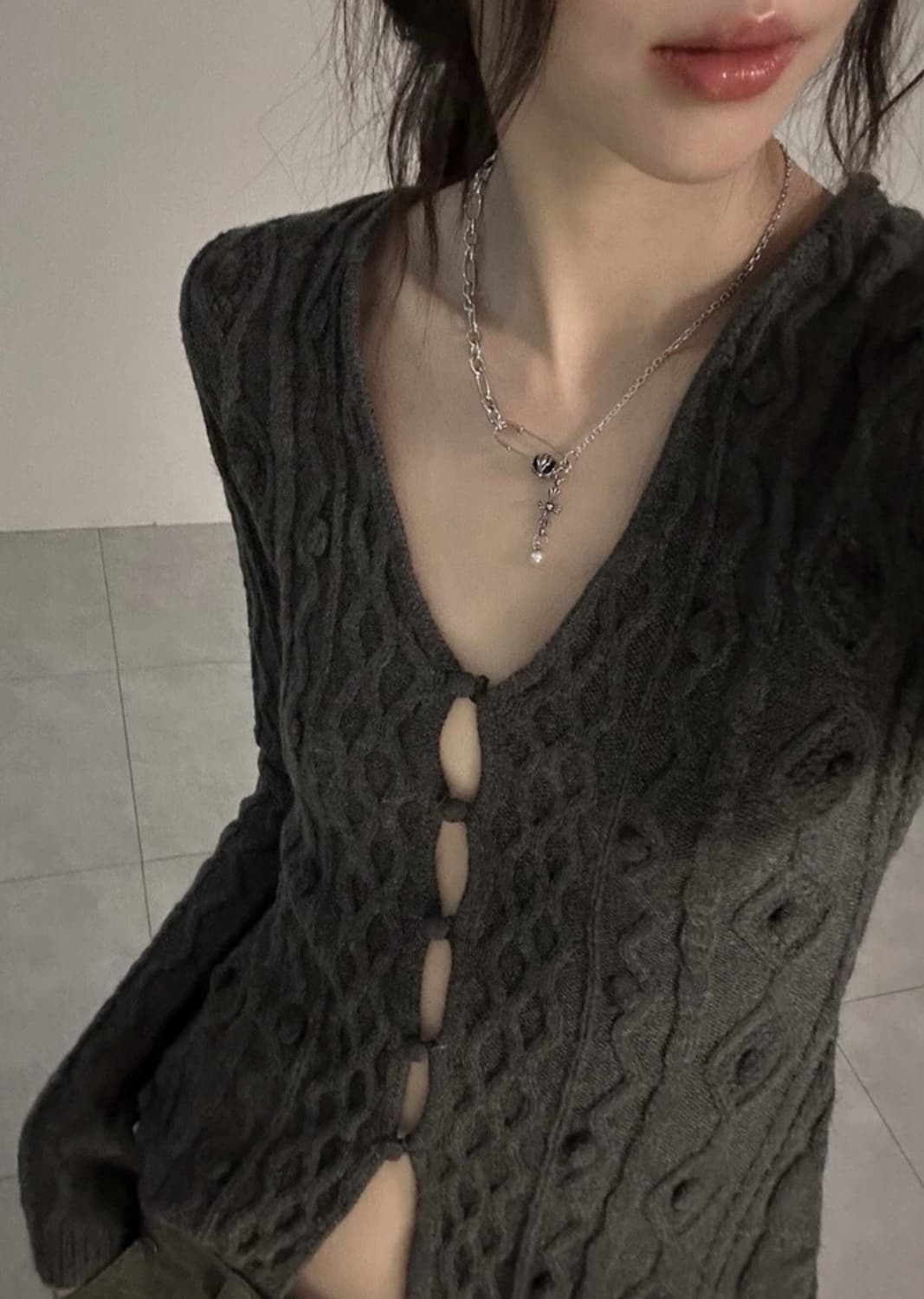 Ofuse 오퓨즈 pear drop 목걸이 상품이미지4