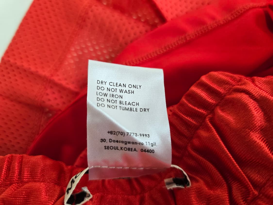 마르디 메크르디 새틴매쉬 플리츠 미니스커트 레드 F 상품이미지7