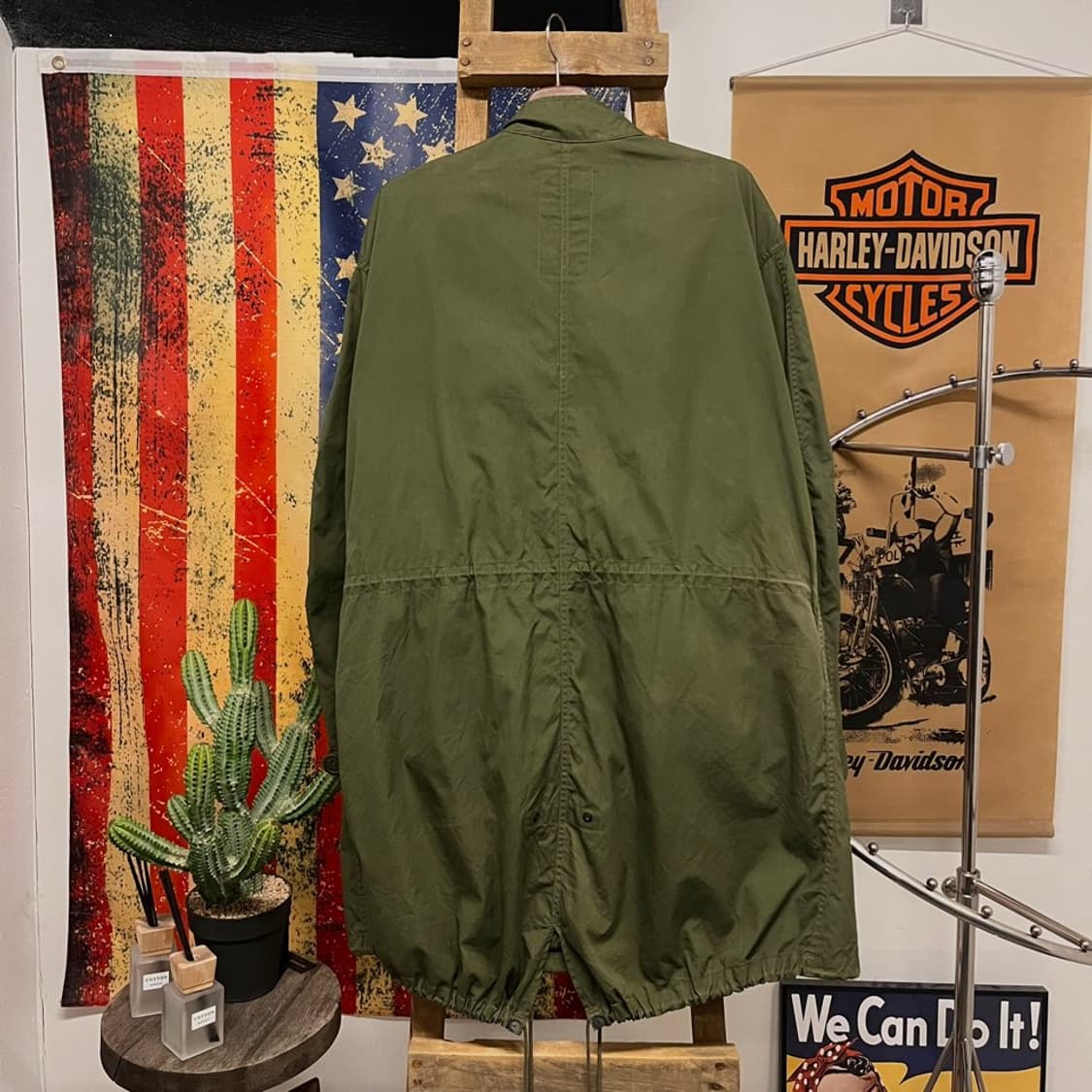 80s 오리지널 미군 M-65 피쉬테일 개파카 야상 외피 N000 상품이미지2