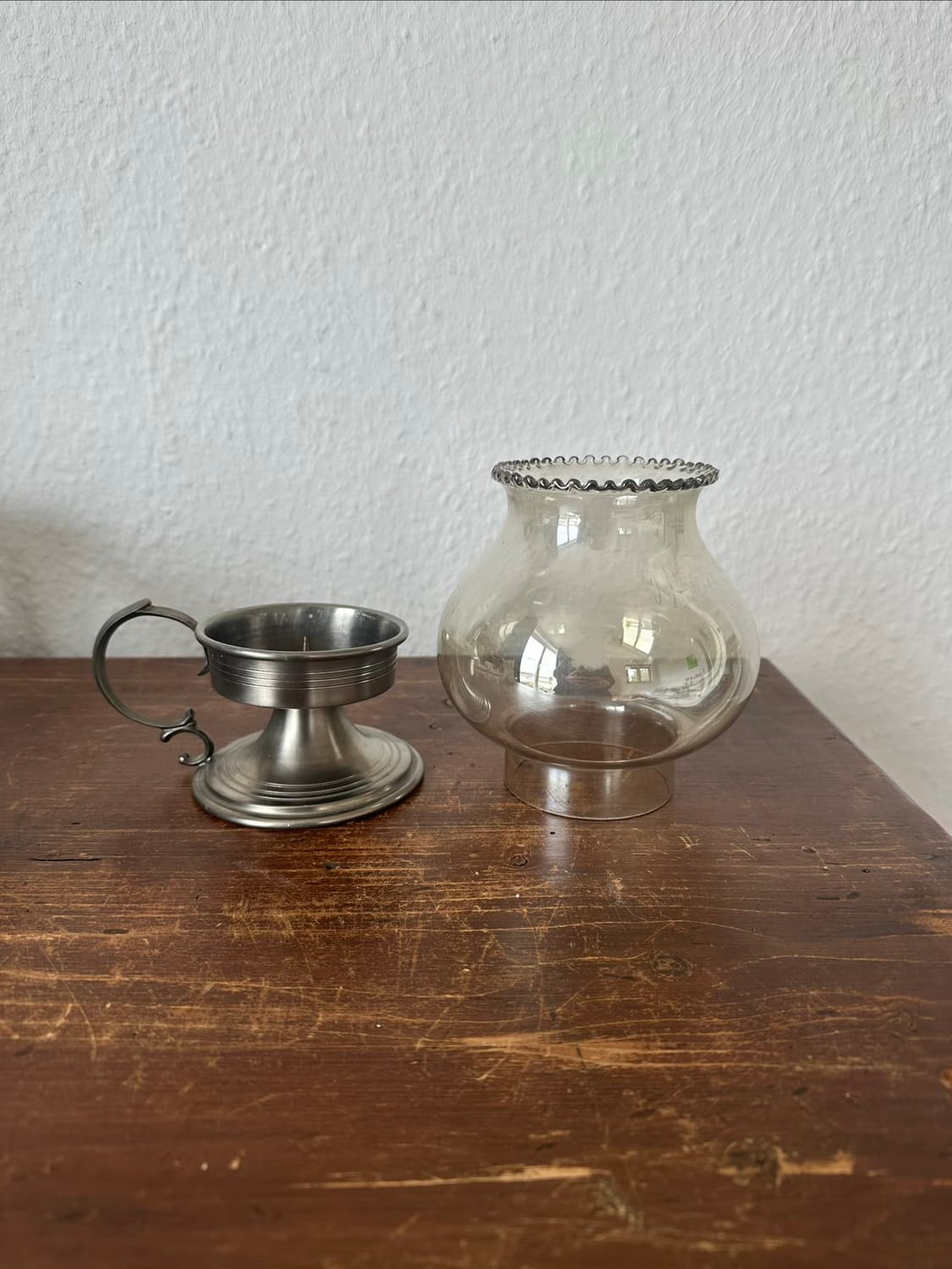 독일)빈티지 주석 촛대 상품이미지4