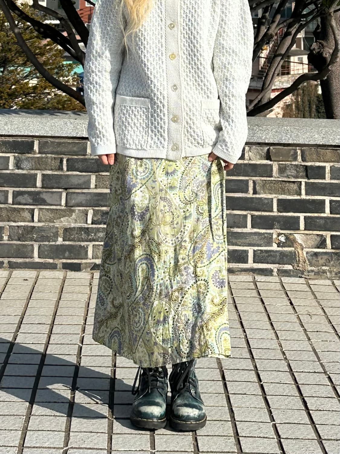 아쿠아스큐텀 페이즐리 스커트 상품이미지3