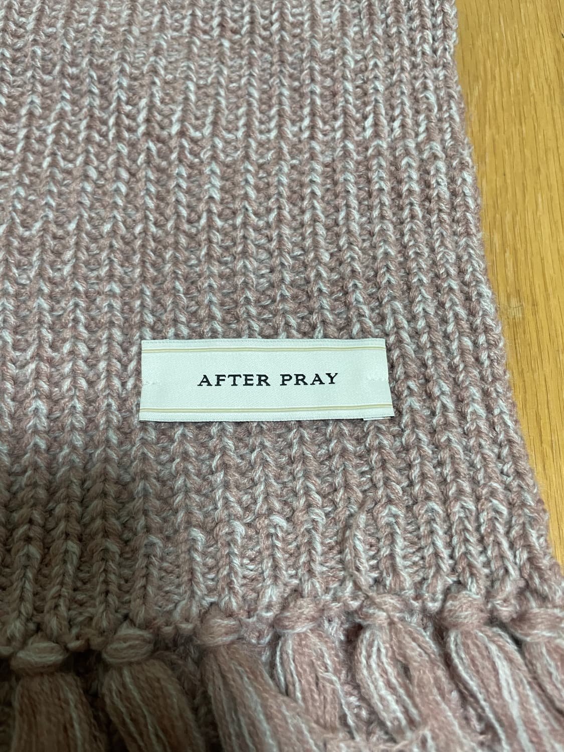 [OS] 애프터프레이 인타르시아 머플러 샴페인핑크 상품이미지2