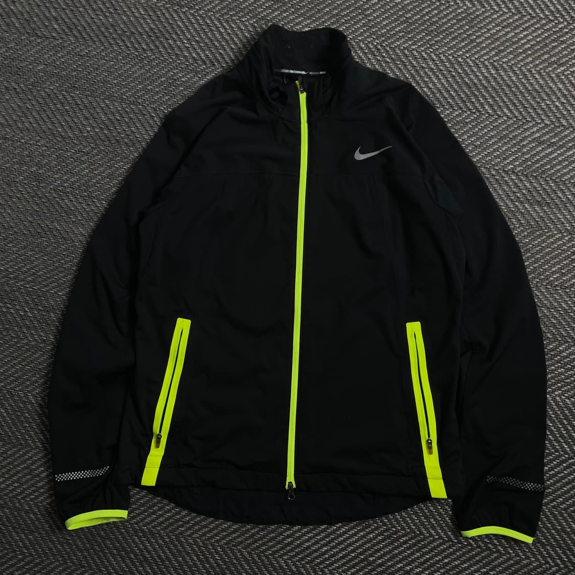 나이키 스카치로고 러닝 트랙 형광 집업 자켓y 4175 상품이미지2