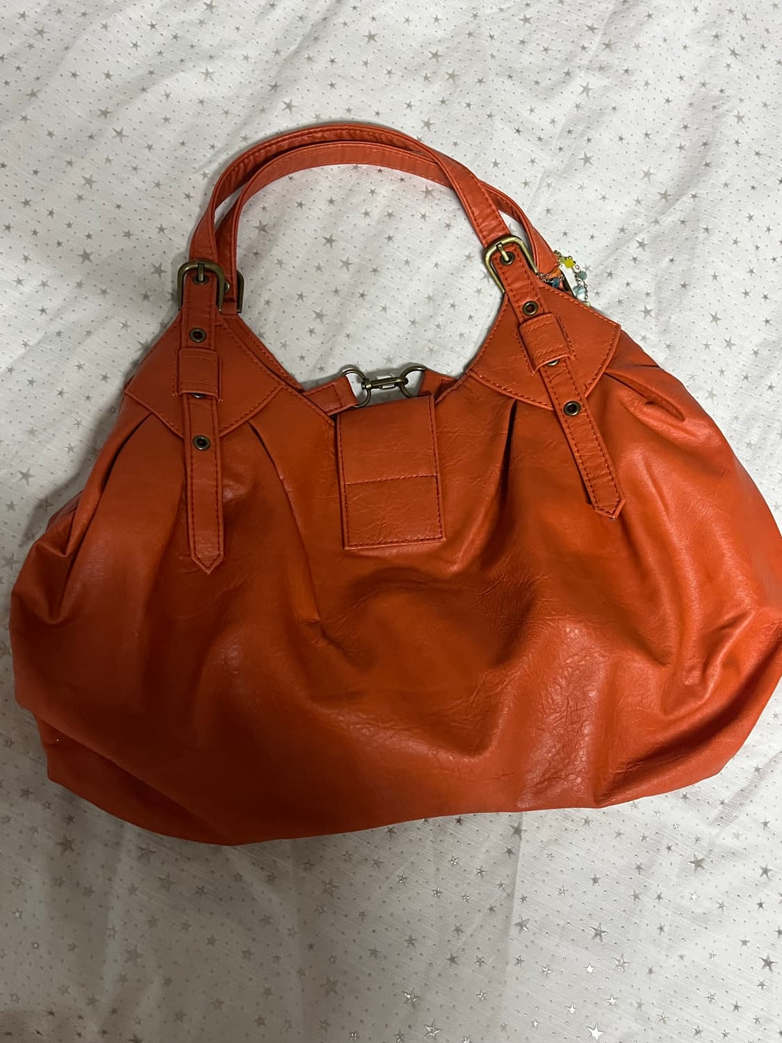 오렌지 가죽 핸드백 🍊 상품이미지4