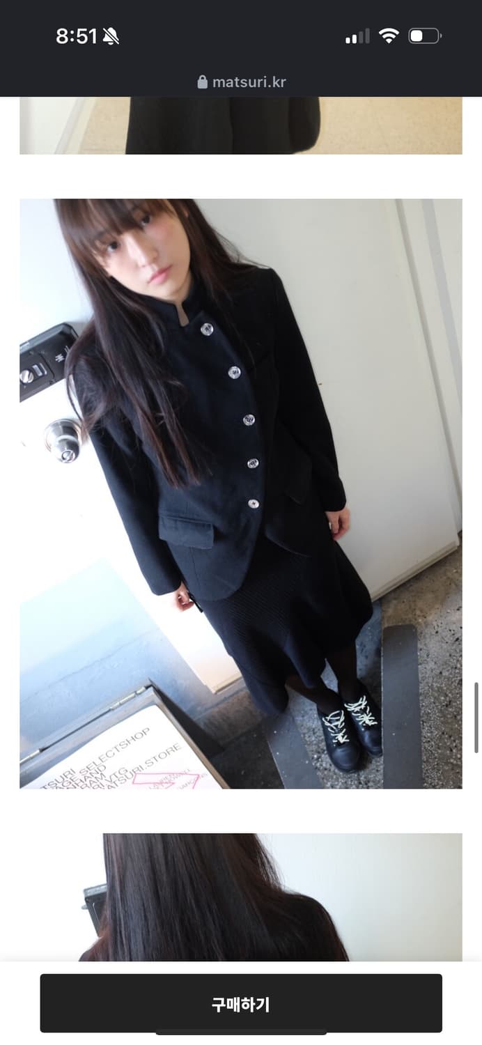 MICHAEL KORS 사선 버튼 울 자켓 코트 마츠리 matsuri 상품이미지6