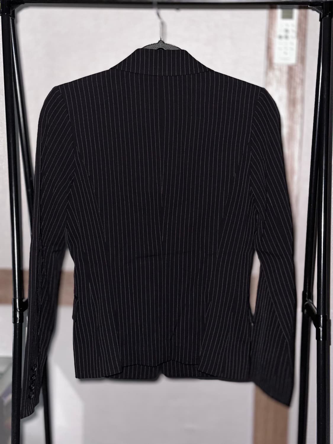 원버튼 스트라이프 폴리 여름 자켓 상품이미지2