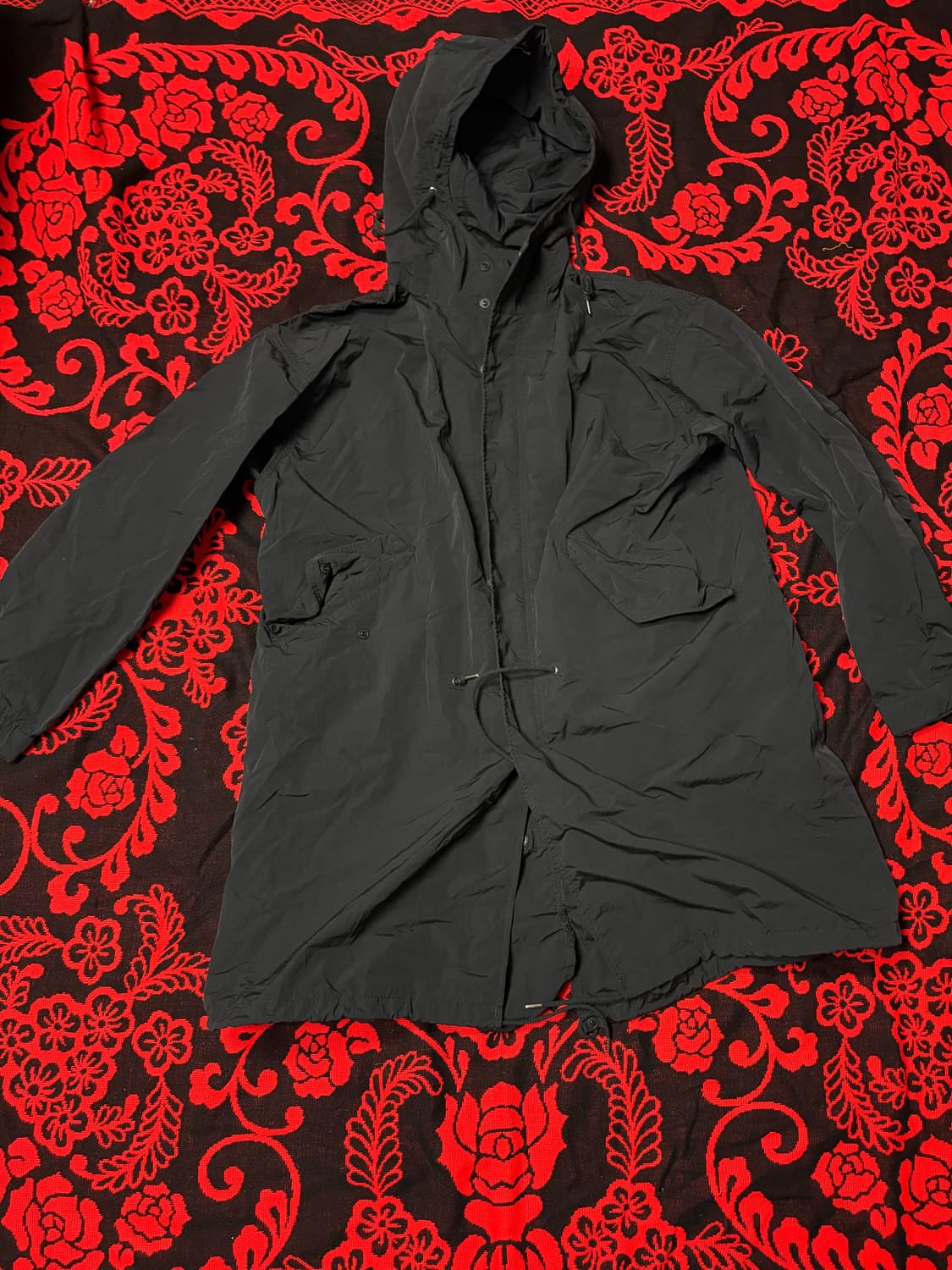 Fishtail Black-parka coat 상품이미지1