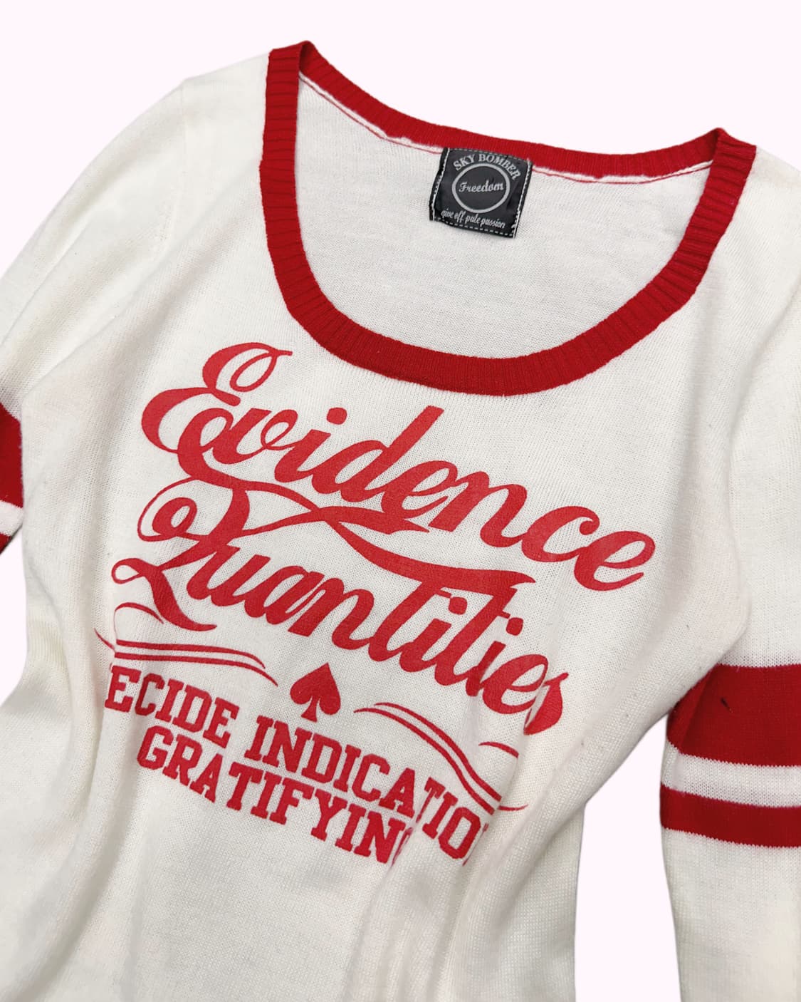 red point lettering knit 상품이미지2