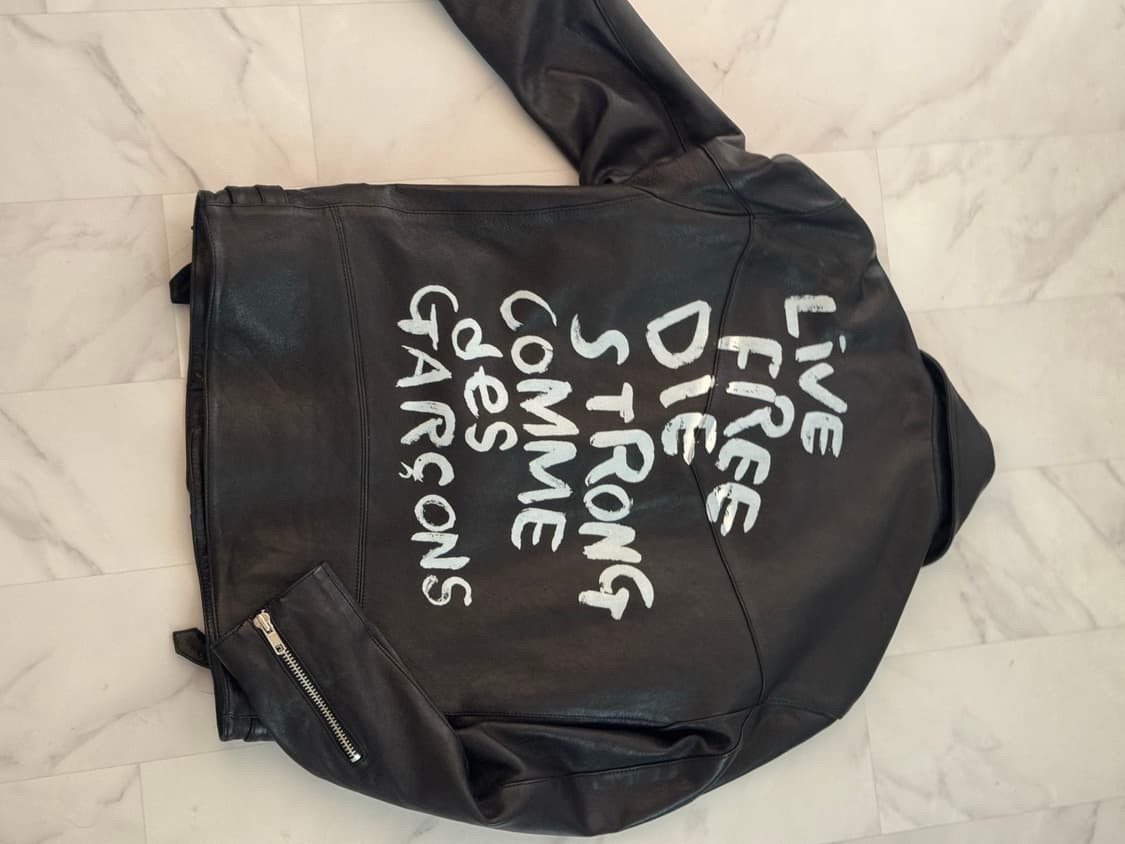 꼼데가르송 레더자켓 상품이미지1