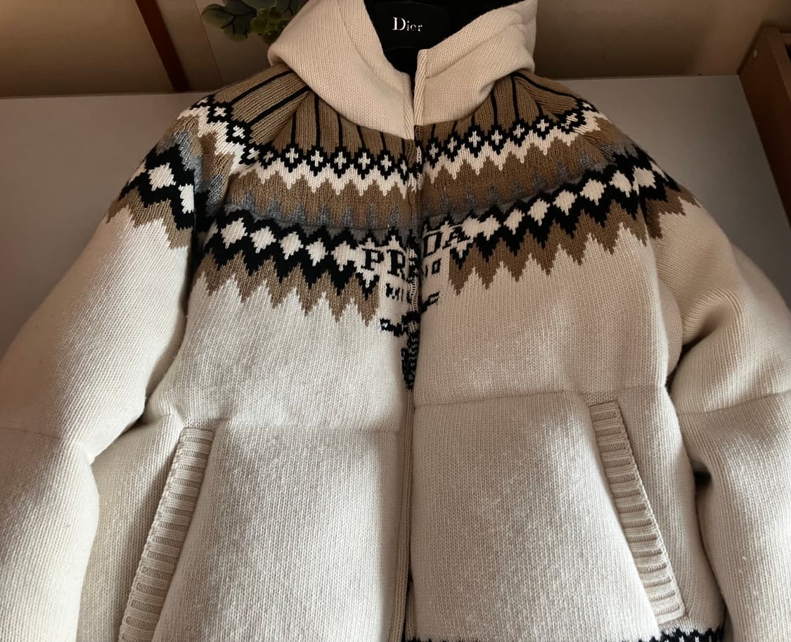 프라다 인타르시아 니트 패딩 상품이미지7