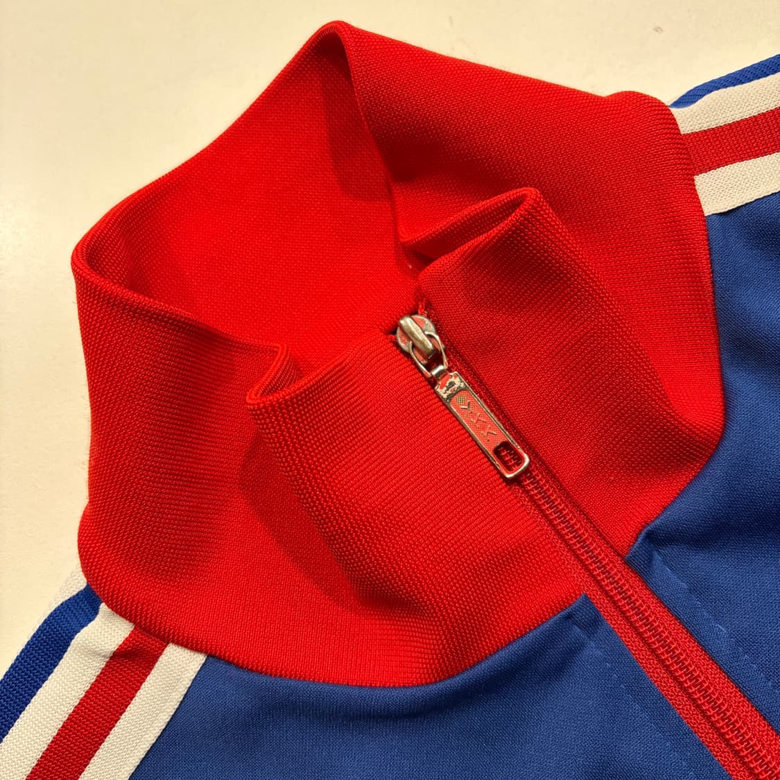 [M] 아디다스 파리 자켓 트랙탑 져지 블루/레드 삼선 D311 상품이미지4