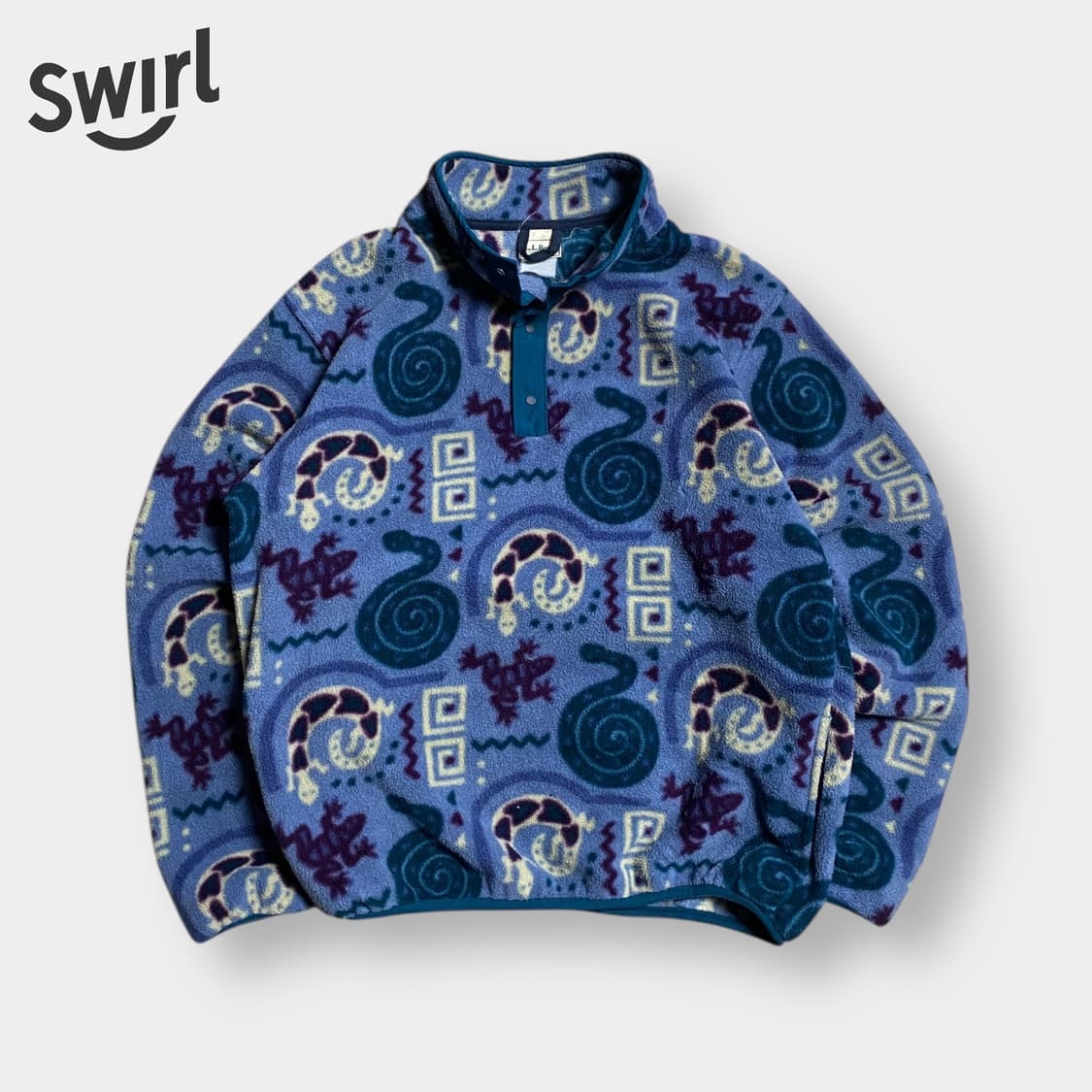 🌊80~90s LLBEAN Fleece half snap tee 상품이미지1