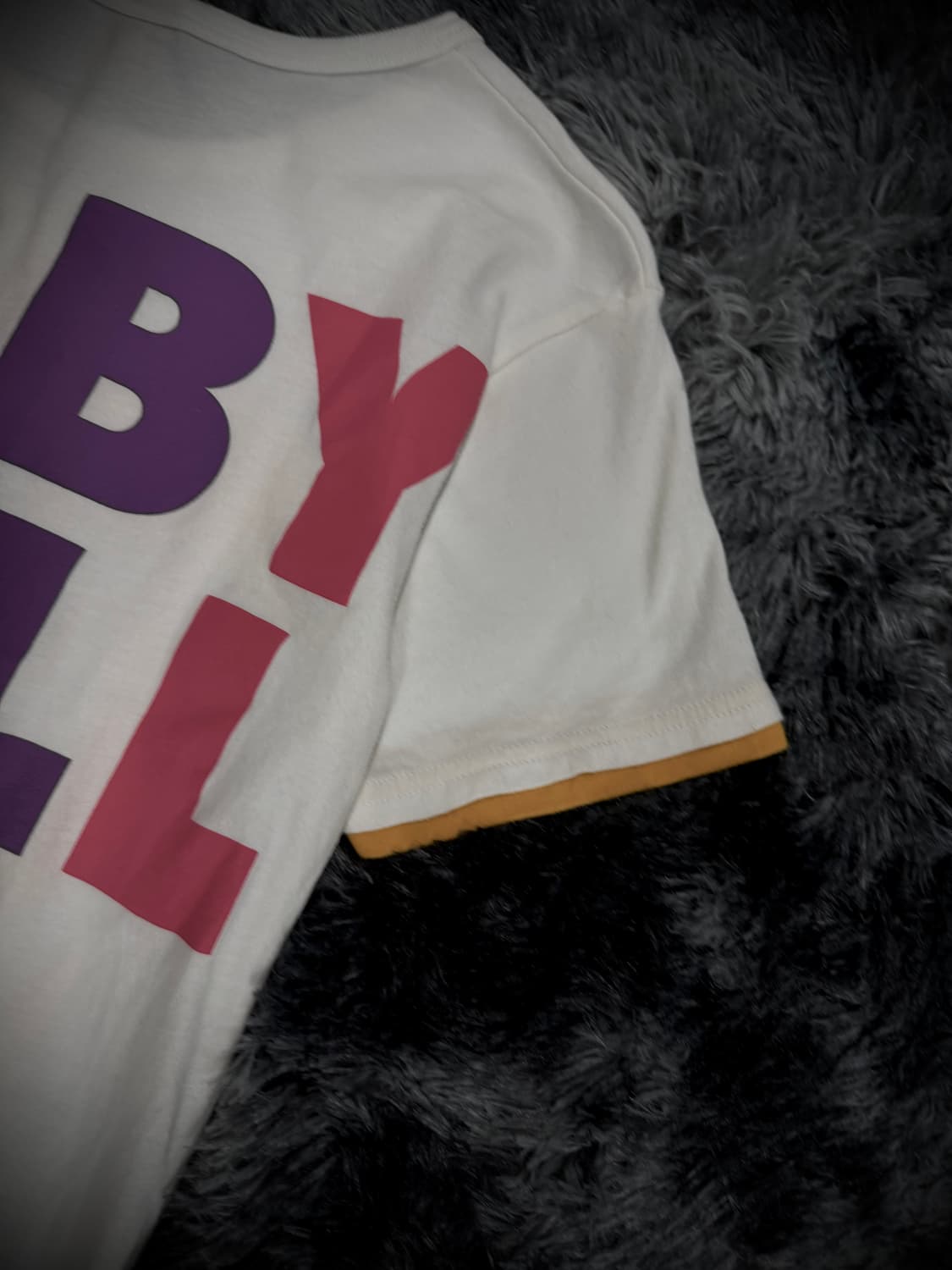 Baby Doll 키치 배색 레터링 왕관 프린팅 반팔티 상품이미지6