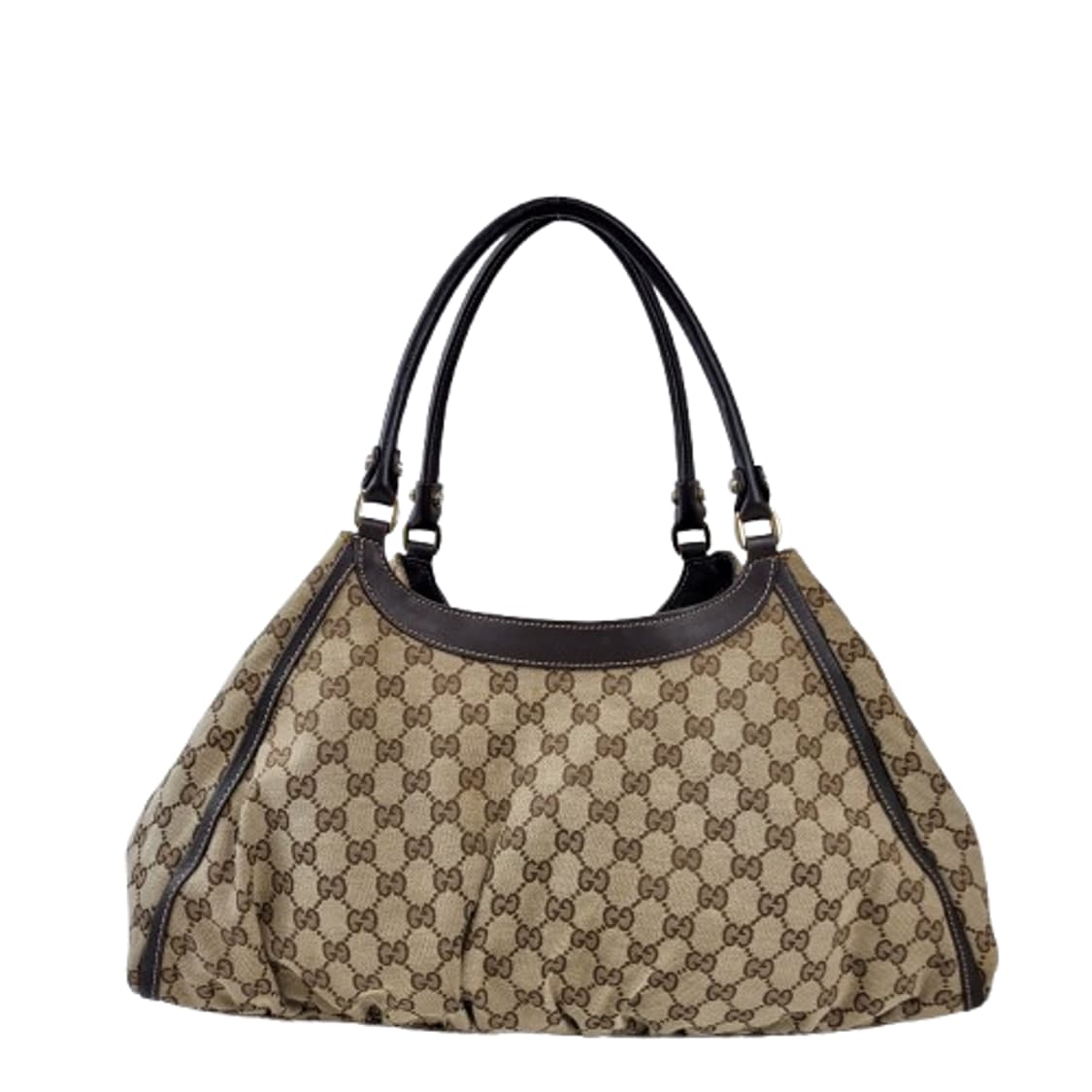 정품 구찌 189835 GG로고 자가드 캔버스 D링 호보 숄더백 상품이미지8