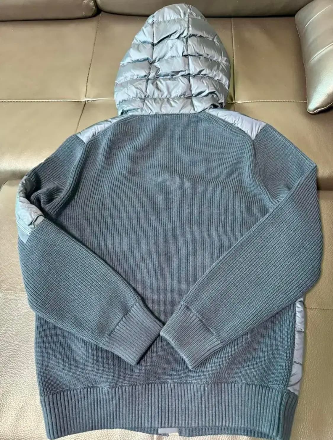 몽클레르 패딩 울 후드 네이비 블루 - 23FW 상품이미지3