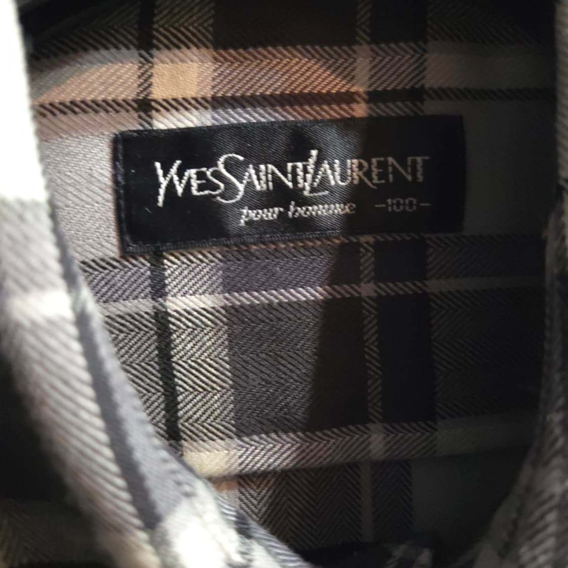 YSL Pour Homme 입생로랑 체크셔츠 상품이미지3