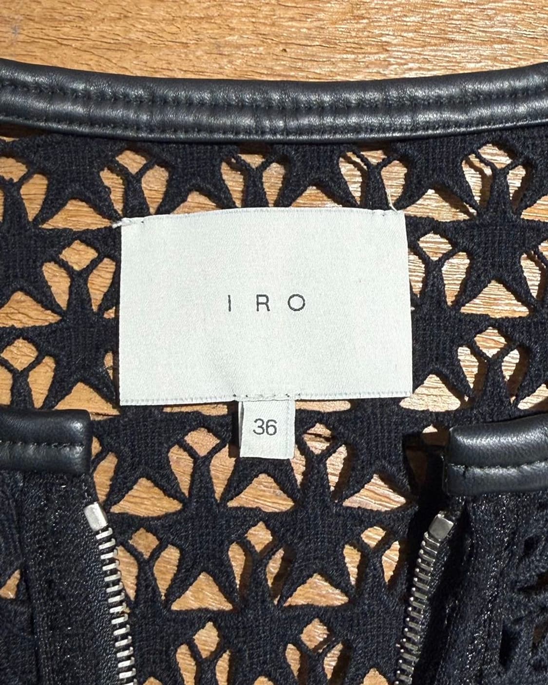 이로 블랙 스타 펀칭 레이스 집업 자켓 상품이미지7