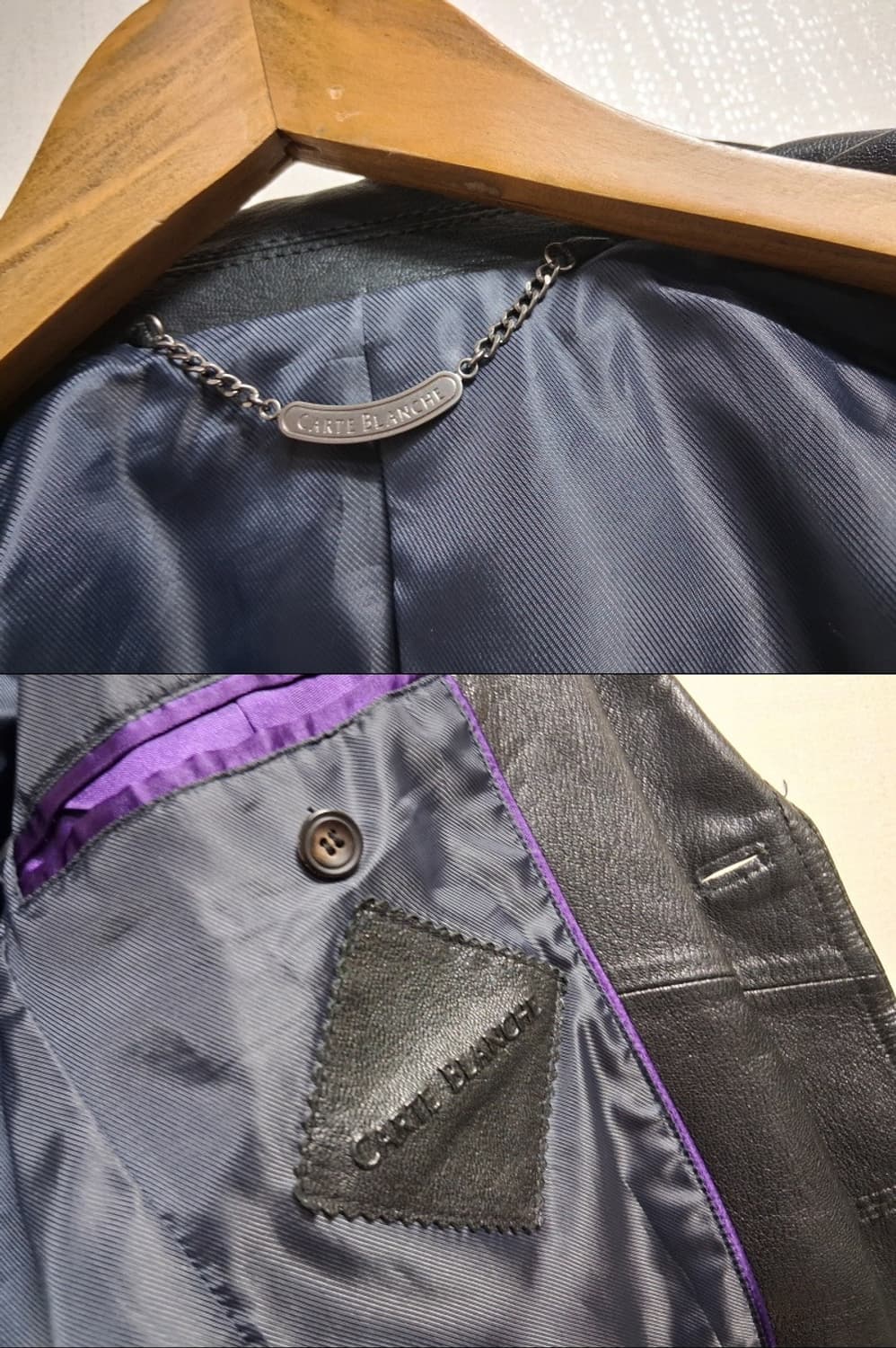 CARTE BLANSHE 산양 가죽쟈켓 남성 슬림100 L 상품이미지8