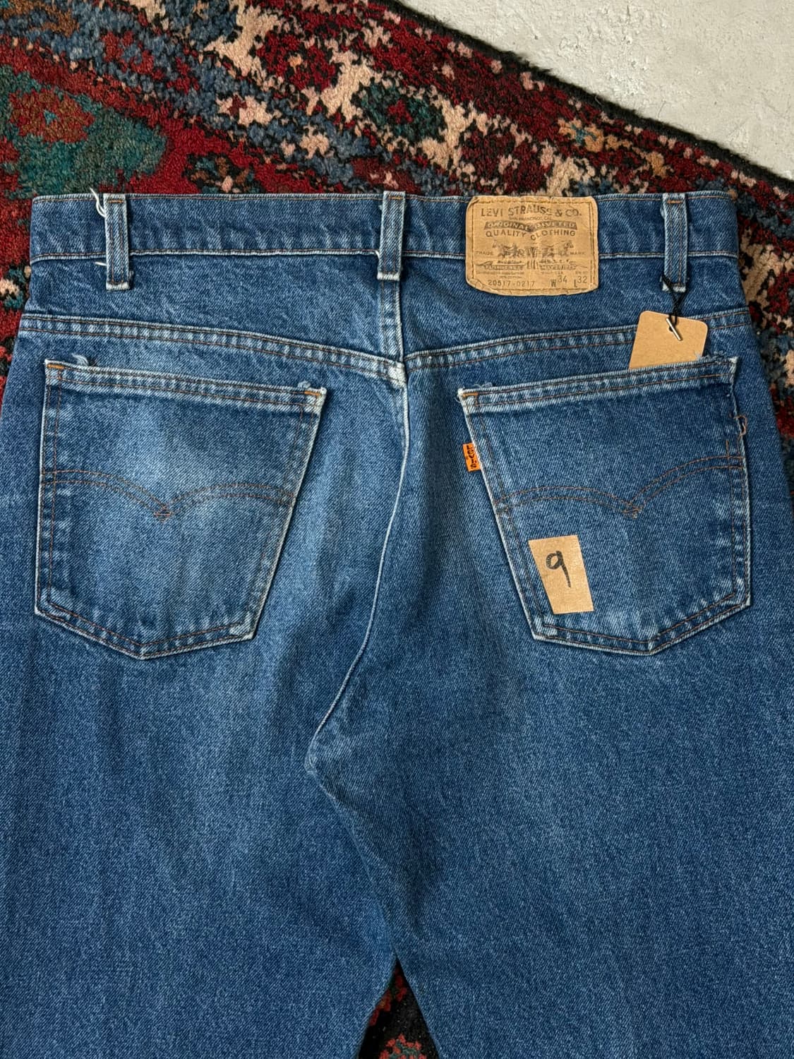 80's USA Made 빈티지 리바이스 517 오렌지탭 체인스티치 상품이미지6