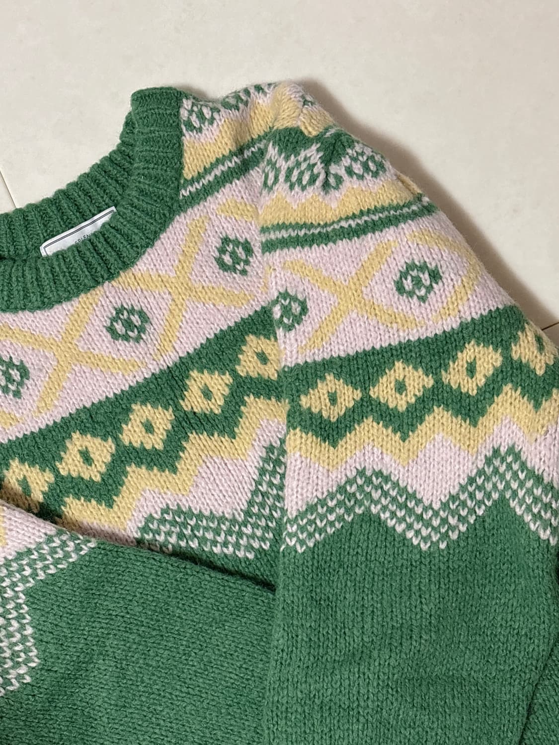 빈티지 초록 니트 상품이미지5