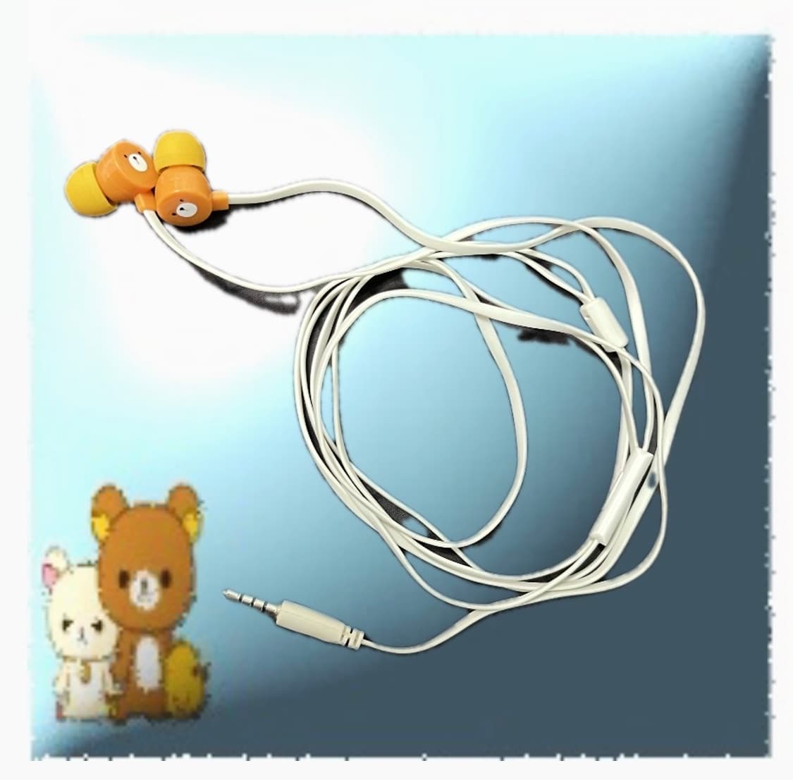 리락쿠마(닮은) 유선 이어폰 상품이미지1